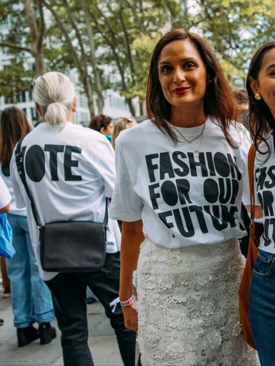 Tops - Fashion For Our Future Graphic Tee - White with Black Print